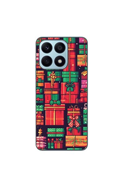 OEM Case compatible with Honor X8a Silicon Gel Tpu Pattern Pixel Art Gifts