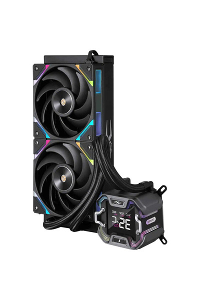 1stPlayer Cooler Procesor 1stPlayer® X-Starship 240E-bk, display de 2,4 inche...