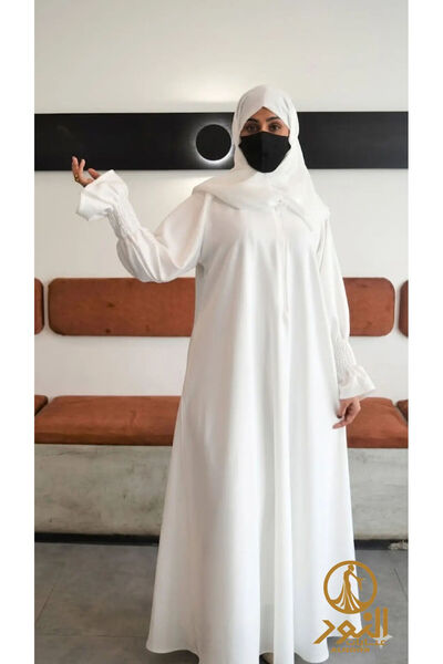 Generic White abaya for Hajj and Omrah - size