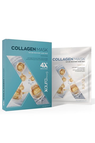 Xaura Beauty Collagen Mask 4'lü Paket