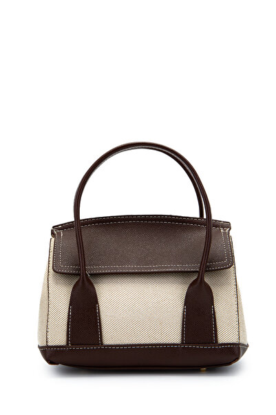 minebag Canvas Women's Crossbody Bag with Snap Fasteners on the Sides and Exp...