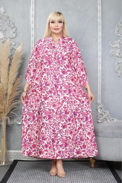 mervemoda Women's large size woven dress