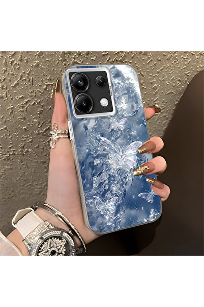 CASEVIBE Redmi Note 13 Pro 5G Uyumlu Güzel kelebek desenli dayanıklı düşmeye ...