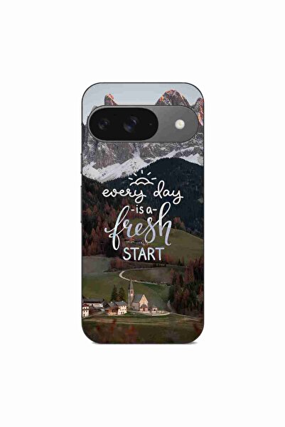 OEM Husa compatibila cu Google Pixel 9 Silicon Gel Tpu Model Mesaj Fresh Start