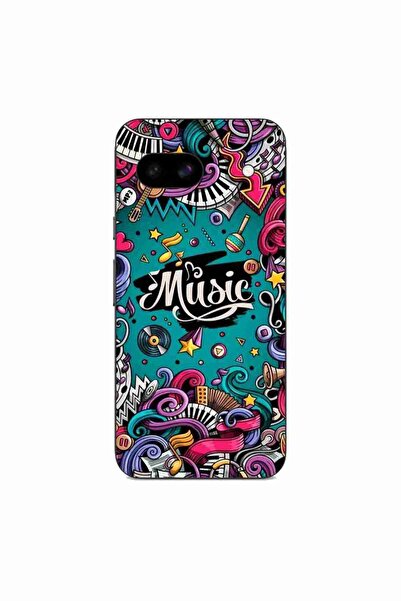 OEM Husa compatibila cu Google Pixel 8A Silicon Gel Tpu Model Pop Art Music