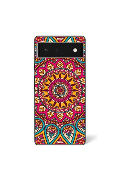OEM Husa compatibila cu Google Pixel 6 Silicon Gel Tpu Model Vibrant Mandala