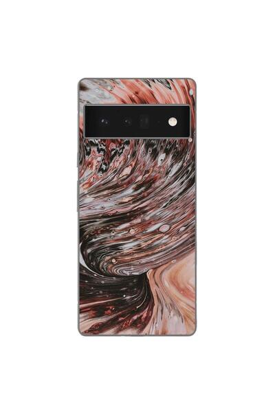 OEM Husa compatibila cu Google Pixel 6 Pro Silicon Gel Tpu Model Copper Stream