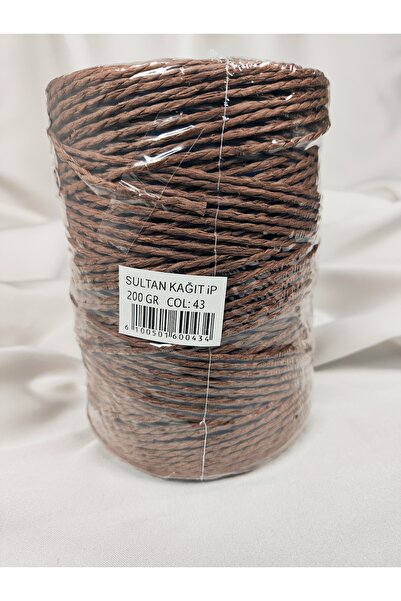 Sultan Paper Thread Hand Knitting Yarn 200Gr.-240Mt. (1 Piece) - Color: 43