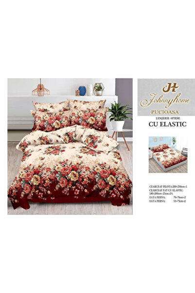 Pucioasa Lenjerie de pat Finet 6 piese cu elastic-T79