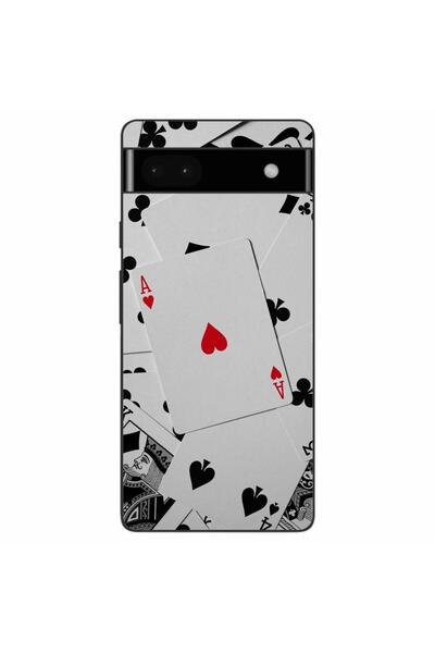 OEM Husa compatibila cu Google Pixel 6A Silicon Gel Tpu Model Carti Poker