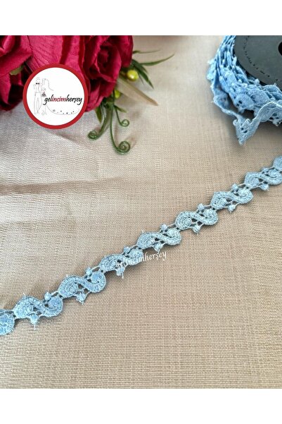 Gelincimherşey Mavi S Ara Model Dantel Güpür 2 cm 4.5 Metre