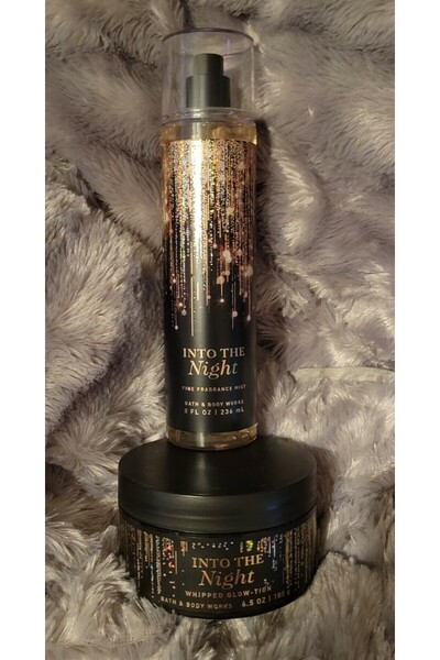 Bath & Body Works INTO THE NIGHT Fragrance Mist & Whipped Glowtion