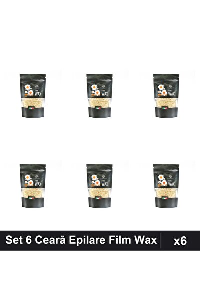 global fashion Set 6 Ceară Epilare Film Wax 100g Mușețel, Epilat Profesional