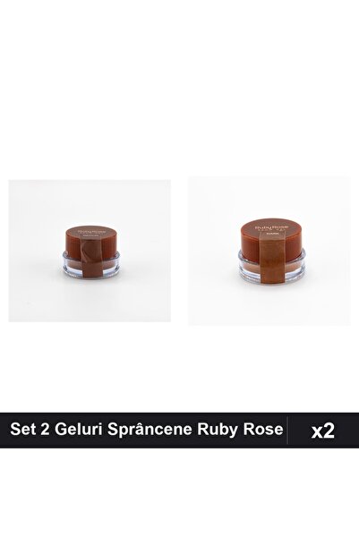 Ruby Rose Set 2 Geluri Sprâncene Ruby Rose, Nuante Dark și Medium, Styling Pr...