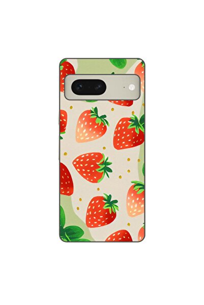 OEM Husa compatibila cu Google Pixel 7 Silicon Gel Tpu Model Capsuni Pattern