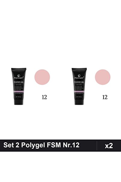 FSM Set 2 Polygel 30ml Nr.12, Constructie Unghii, Manichiura Profesionala