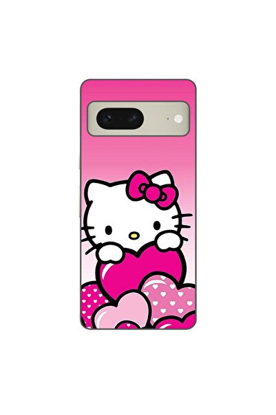 OEM Калъф за Google Pixel 7 от силиконов гел TPU с десен Hello Kitty и розови...