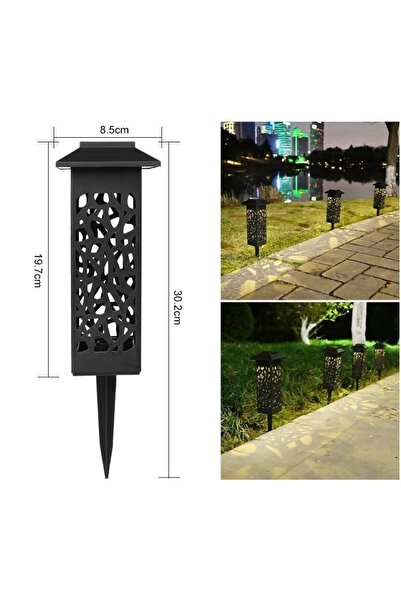 Flippy Solar LED Lamp, Flippy, Set of 6 Pieces, Lantern Type with Roof, for G...
