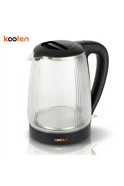 Koolen 1.7L Electric Glass Kettle, 2200W Fast Boiling Transparent Boiler Kett...