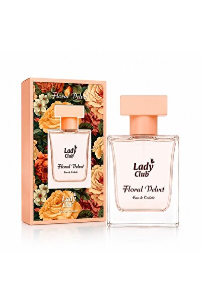 LADY CLUB Floral Velvet Eau De Toilette Kadın Parfüm 50 ML