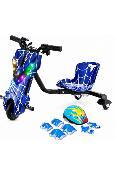 stars pearl Mini Electric Drift Scooter for Kids (6" Wheels) - 3 Speeds with ...
