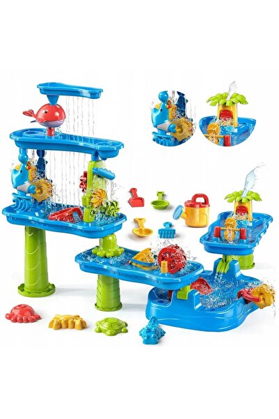 Matadi 2in1 water and sand activity table Giant 142 cm, 6 play levels, 3 comp...