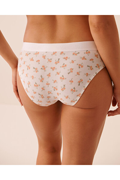 La Vie en Rose Cotton and Logo Elastic Band Bikini Panty