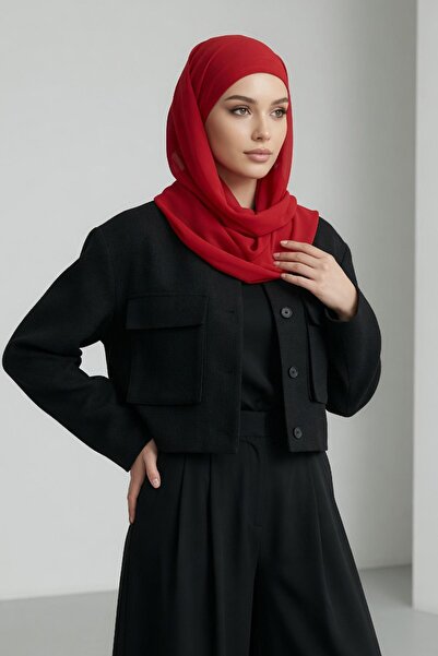 Aisha's Design Connectable Non-Slip Combed Cotton Inner Layer, Chiffon Shawl,...