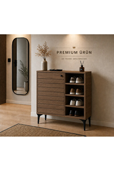soylux Modern, Premium, Çok Amaçlı Ahşap Ayakkabılık, Dresuar, Antre Dolabı, ...