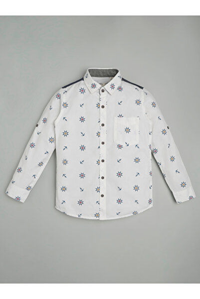 INFINITY By Styli Kids Nautical Print Cotton Shirt
