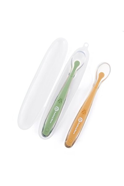 Petite&Mars Set 2 lingurite, Petite&Mars, Take&Match, Includ cutie pentru dep...