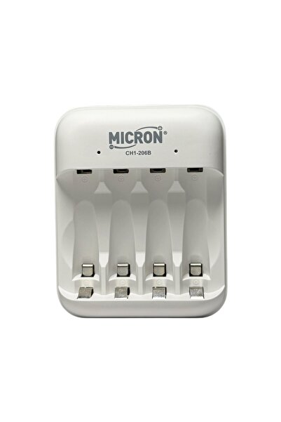 Micron AA AAA Pil Şarj Cihazı 4 Yuvalı Type-C Ni-CD Ni-MH Şarj Aleti CH1-206B