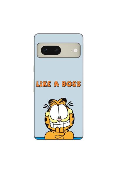 OEM Husa compatibila cu Google Pixel 8 Silicon Gel Tpu Model Garfield Like A ...