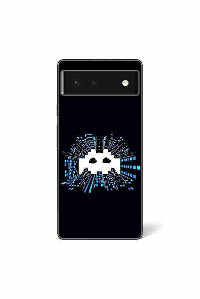 OEM Husa compatibila cu Google Pixel 6 Silicon Gel Tpu Model Sky Invaders