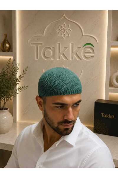Takke ® Asalet Yeşil Örme | Esnek, Nefes Alan, Dört Mevsim Kullanım