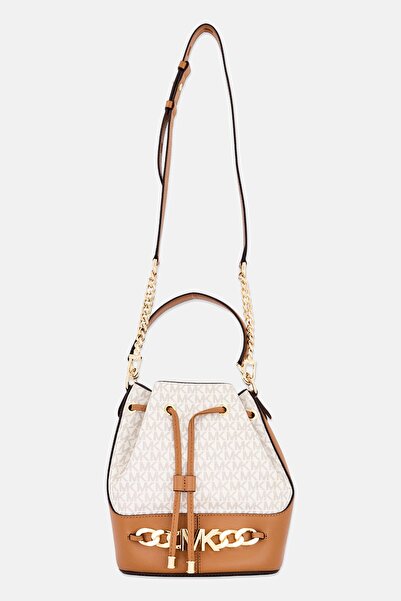 Michael Kors Women Devon Bucket Handbag, Beige