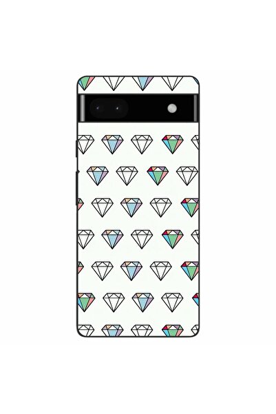 OEM Калъф за Google Pixel 6A, силиконов гел TPU, с диамантен десен, прозрачен