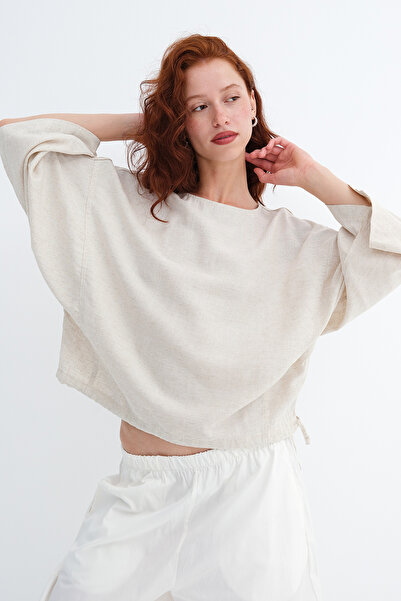 Addax Linen Blend Blouse B18351