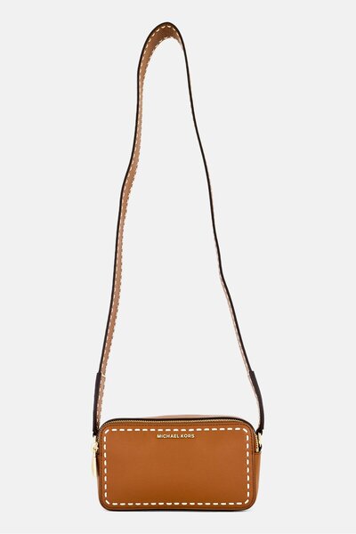Michael Kors Women Brand Logo Cross Body Bag, Brown