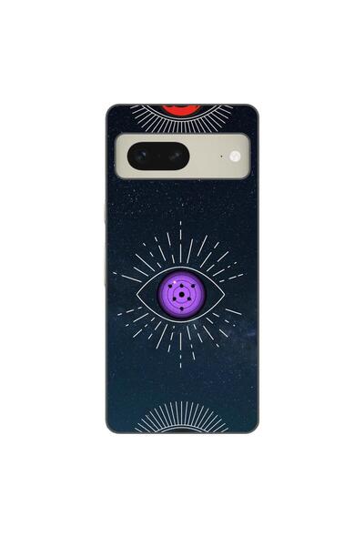 OEM Калъф, съвместим с Google Pixel 7, силиконов гел TPU, с шарка  "Око на То...