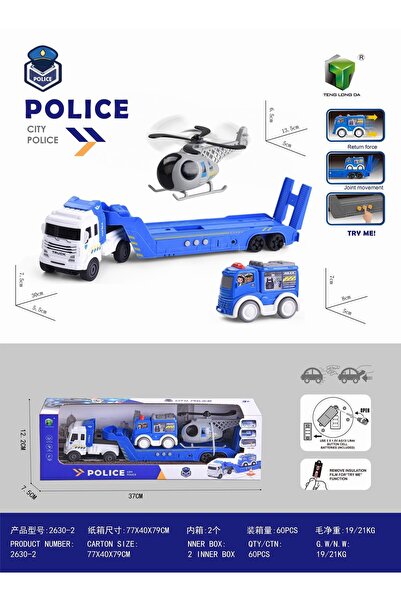 PRC Trailer politie cu sunete 37*8*12cm