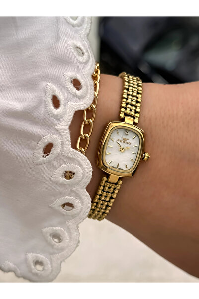 FERRO Yellow Steel Cord Women Wrist Watch Fl43201A-B 3Atm Waterproof 2 Year W...