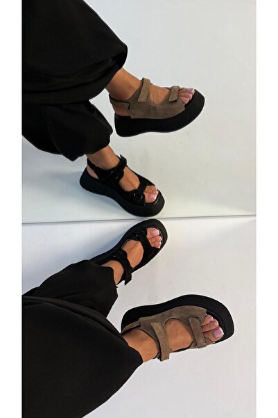 Naz Luxury Shoes JAMES HAKİKİ DERİ SANDALET SİYAH
