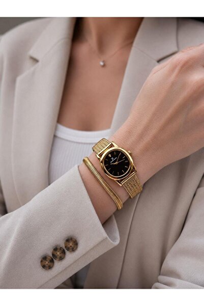 Daniel Klein Steel Cord 30 Mt Water Resistant Special Design Women Wrist Watc...