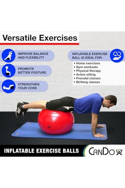 Yıldızan Nzr Beautestore Cando 30-1800 Blue Non-Slip Pvc Inflatable Exercise ...
