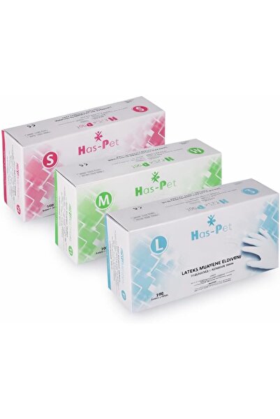 Yıldızan Nzr Beautestore Haspet Powder-Free Latex Gloves 100-Pack – Natural R...
