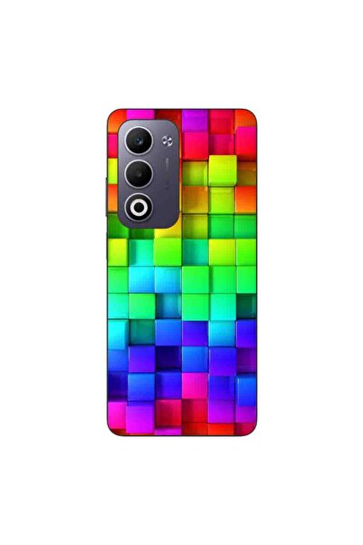 OEM Калъф, съвместим с Oppo A5, силиконов гел TPU, с шарка на цветни кубчета