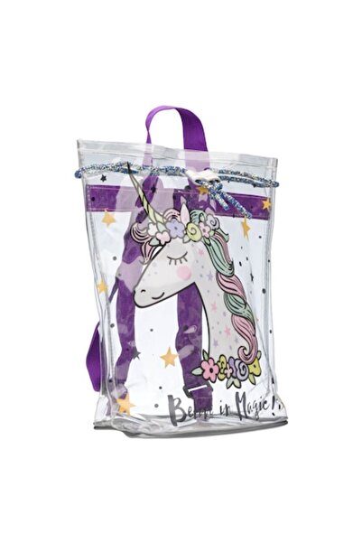 ivokid Transparent Unicorn Backpack for Children 30x12x35cm