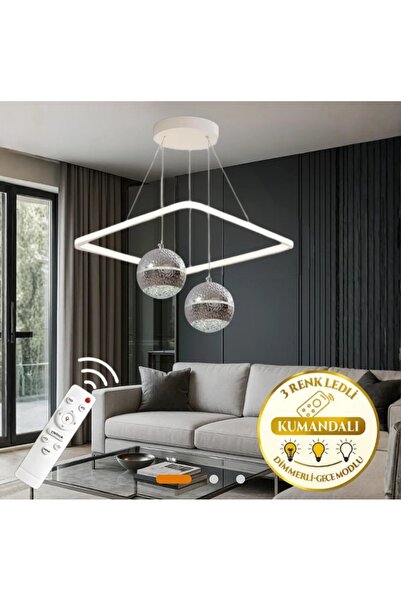 ADOĞAN SALON KARE 2 TOPLU LED AVİZE