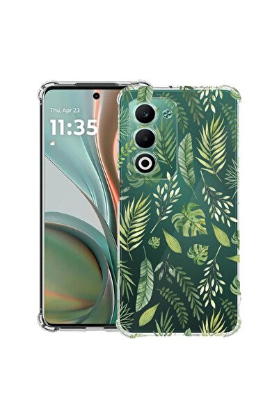 bestcase ¬Æ Husa Anti Shock pentru OPPO A5 5G cu Design Green leafs, 2052056 ...